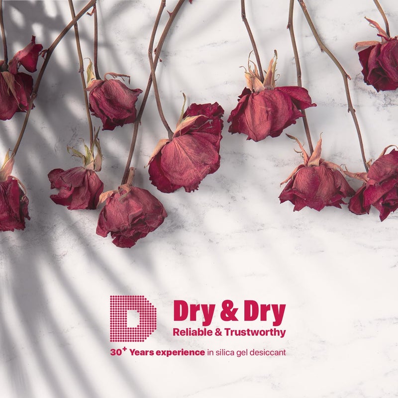 DRYDRY (2 Gallon-NET 12 LBS) Color Indicating Premium Silica Gel Flower Drying Desiccant - Flower Drying Silica Gel Desiccant(12 LBS Reusable) Silica Gel - Image 5